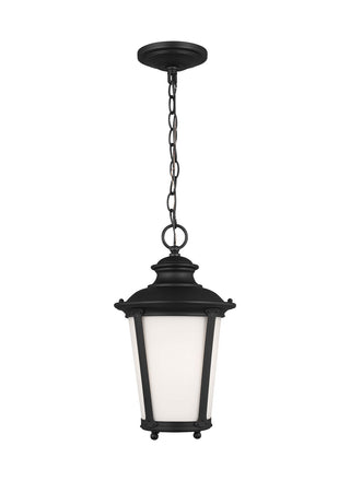 Buy black-with-etched-white-inside-glass Cape May Outdoor (Damp) Hanging Lanterns by Generation Lighting