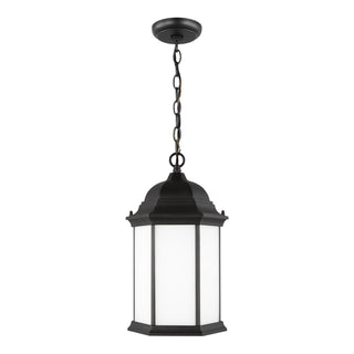 Buy black-with-satin-etched-glass Sevier Outdoor (Damp) Hanging Lanterns by Generation Lighting