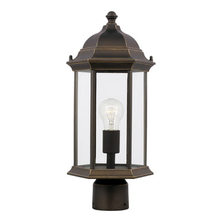 Buy antique-bronze-with-satin-etched-glass Sevier Outdoor (Wet) Lantern by Generation Lighting