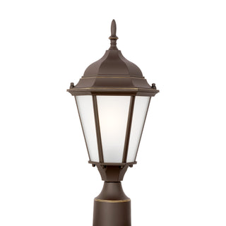 Buy antique-bronze-with-satin-etched-glass Bakersville Outdoor (Wet) Lantern by Generation Lighting