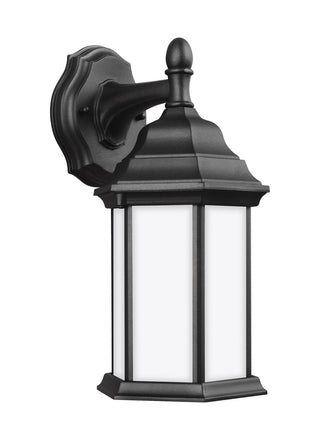 Buy black-with-satin-etched-glass Sevier Outdoor (Wet) Wall Lantern by Generation Lighting