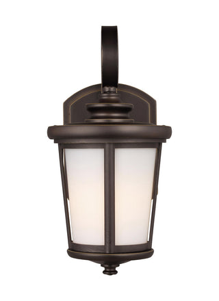 Buy antique-bronze-with-cased-opal-etched-glass Eddington Outdoor (Wet) Wall Lantern by Generation Lighting