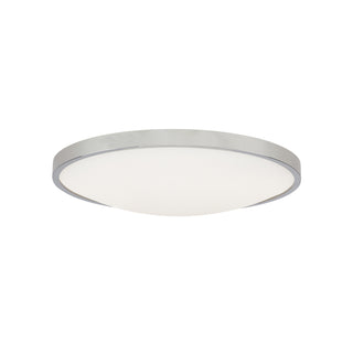Buy chrome-with-frosted-glass-diffuser-glass-and-white-shade Vance Outdoor (Damp) Flush Mount Ceiling Light by Visual Comfort Modern