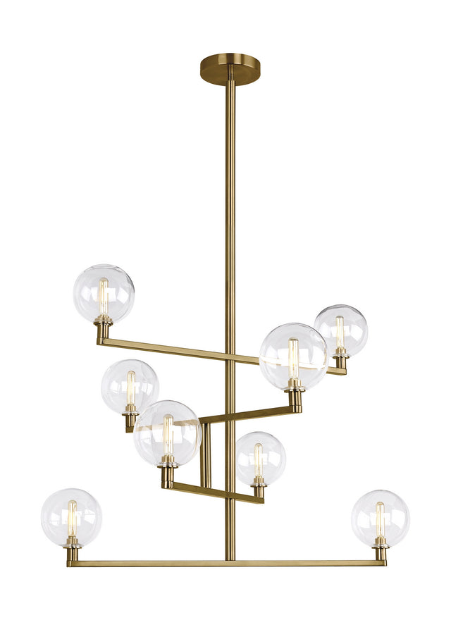 Gambit Outdoor (Damp) Chandelier by Visual Comfort Modern