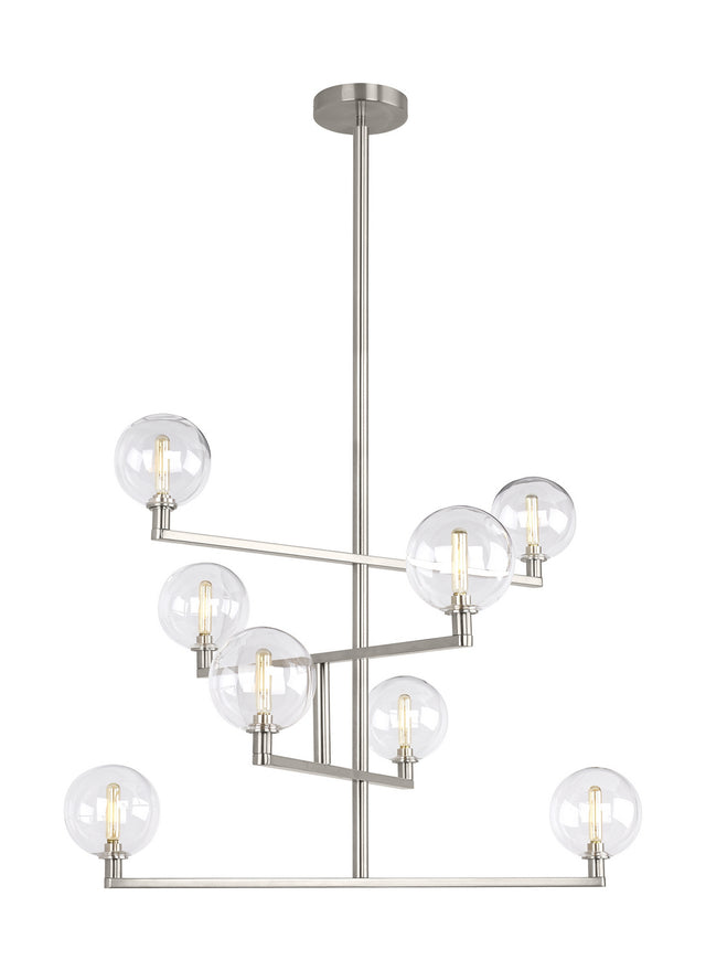 Gambit Outdoor (Damp) Chandelier by Visual Comfort Modern