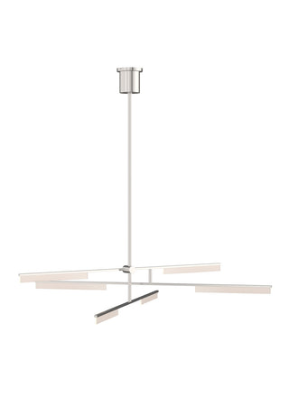 Buy polished-nickel-with-acrylic-glass Klee Outdoor (Damp) Chandelier by Visual Comfort Modern