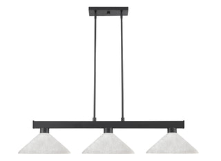 Buy matte-black-with-white-linen-glass Cobalt Billiard by Z-Lite