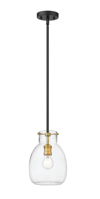 Buy matte-black-olde-brass-with-clear-glass-and-clear-shade Bella Pendant by Z-Lite