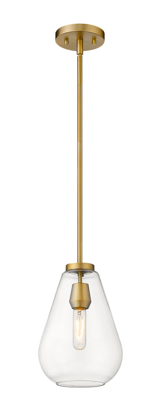 Buy olde-brass-with-clear-glass-and-clear-shade Ayra Pendant by Z-Lite