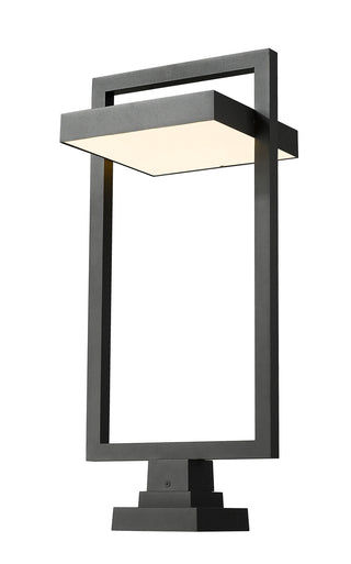 Buy black-with-sand-blast-glass Luttrel Outdoor (Wet) Pier Mounted Fixture by Z-Lite