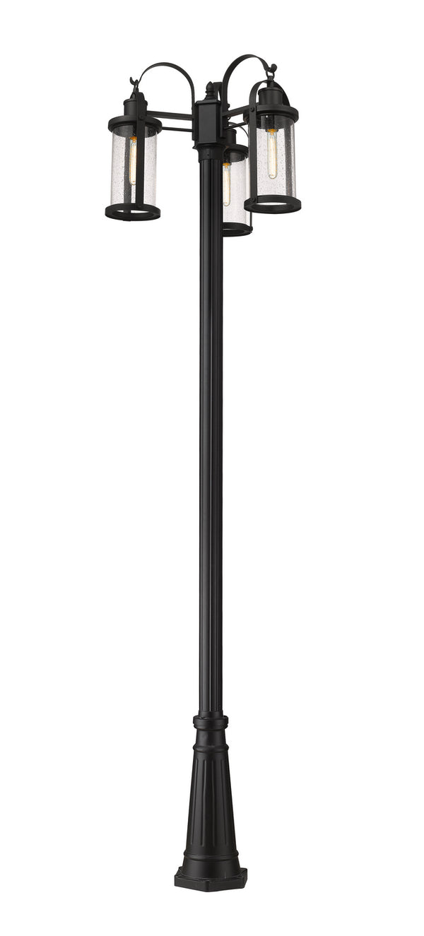 Roundhouse Outdoor (Wet) Post Lantern by Z-Lite