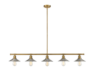 Buy foundry-brass-with-brushed-nickel-glass Casa Chandelier by Z-Lite