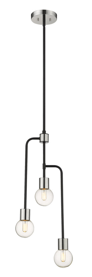 Buy matte-black-polished-nickel Neutra Chandelier by Z-Lite