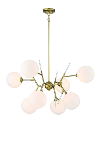 Buy honey-gold-with-etched-white-glass-glass Polares Outdoor (Damp) Chandelier by George Kovacs