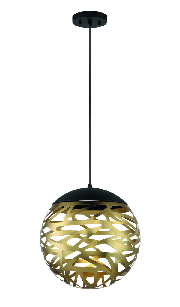 Golden Eclipse Outdoor (Damp) Pendant by George Kovacs