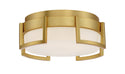Bezel Set Outdoor (Damp) Flush Mount Ceiling Light by George Kovacs