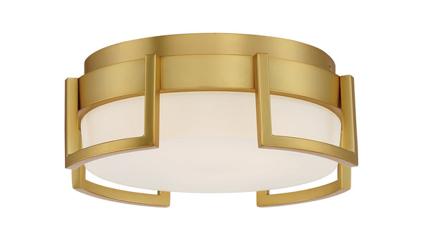 Bezel Set Outdoor (Damp) Flush Mount Ceiling Light by George Kovacs