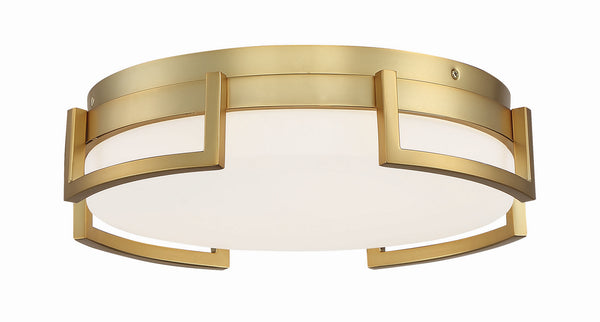 Bezel Set Outdoor (Damp) Flush Mount Ceiling Light by George Kovacs