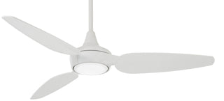 Buy flat-white-finish-with-flat-white-blades Seacrest Outdoor (Wet) Ceiling Fan with Light by Minka Aire