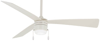 Buy flat-white-finish-with-flat-white-blades Vital Ceiling Fan with Light by Minka Aire