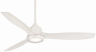 Buy flat-white-finish-with-flat-white-blades Skyhawk Ceiling Fan with Light by Minka Aire