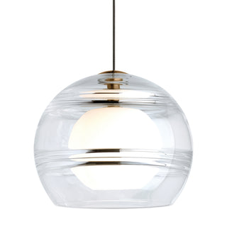 Buy aged-brass-with-transparent-glass-glass-and-clear-textured-shade Sedona Pendant by Visual Comfort Modern