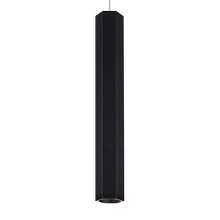 Buy matte-black-satin-nickel-and-black-shade Blok Pendant by Visual Comfort Modern