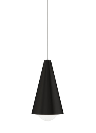 Buy nightshade-black-with-glass-glass-and-white-shade Joni Pendant by Visual Comfort Modern