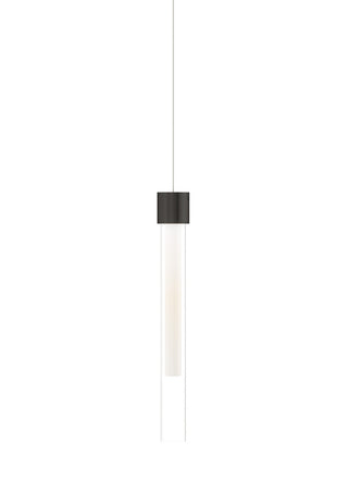 Buy nightshade-black-with-acrylic-cylinder-glass-and-white-shade Linger Pendant by Visual Comfort Modern
