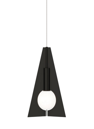 Buy nightshade-black-with-glass-glass-and-white-shade Orbel Pendant by Visual Comfort Modern