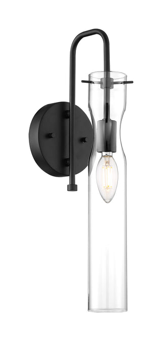Buy black-with-clear-glass Spyglass Outdoor (Damp) Sconce by Nuvo Lighting