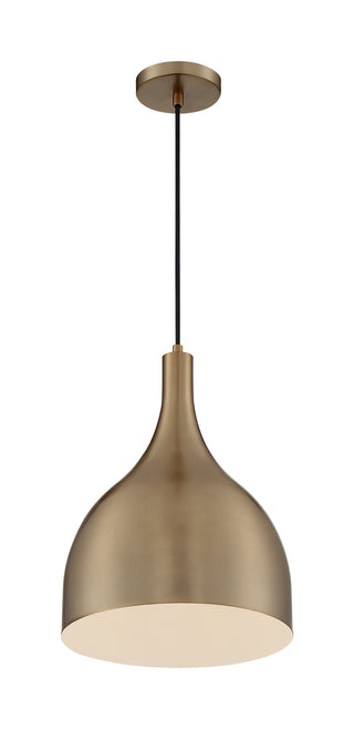 Buy burnished-brass-with-burnished-brass-glass Bellcap Pendant by Nuvo Lighting