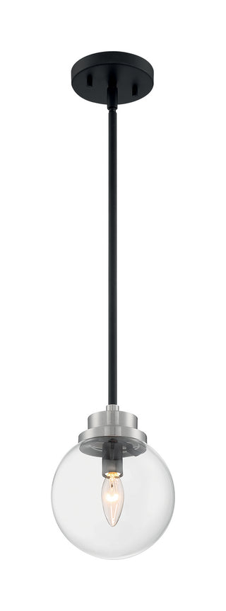 Buy matte-black-brushed-nickel-accents Axis Pendant by Nuvo Lighting