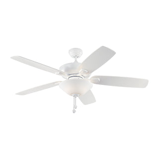 Buy matte-white-finish-with-matte-white-blades Colony Outdoor (Damp) Ceiling Fan with Light by Generation Lighting