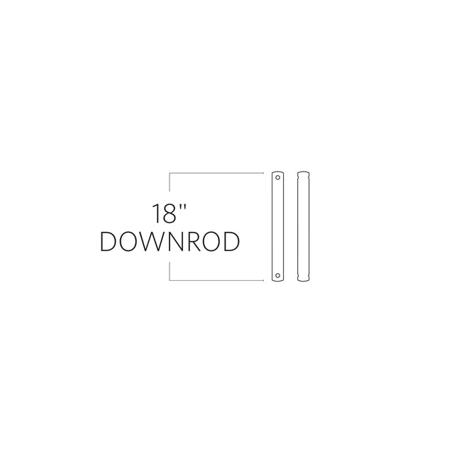 Universal Outdoor (Damp) Downrod by Visual Comfort Fan