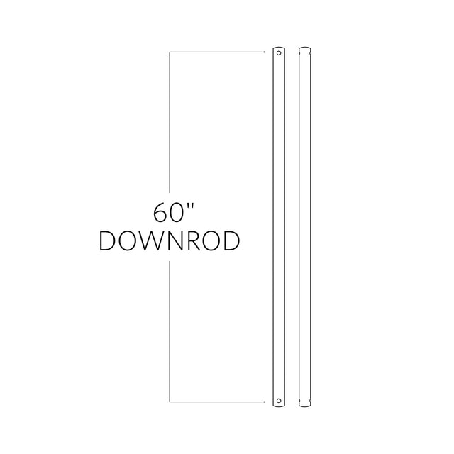 Universal Outdoor (Damp) Downrod by Visual Comfort Fan