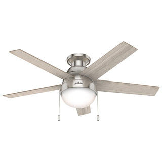 Anslee Hugger Ceiling Fan with Light by Hunter