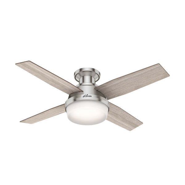 Dempsey Hugger Ceiling Fan with Light by Hunter
