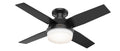 Dempsey Outdoor (Damp) Hugger Ceiling Fan with Light by Hunter