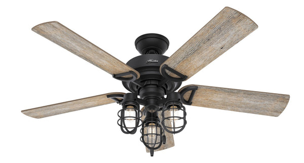 Starklake Outdoor (Damp) Ceiling Fan with Light by Hunter