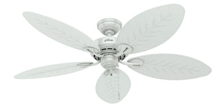 Buy white-finish-with-white-blades Bayview Outdoor (Damp) Ceiling Fan by Hunter