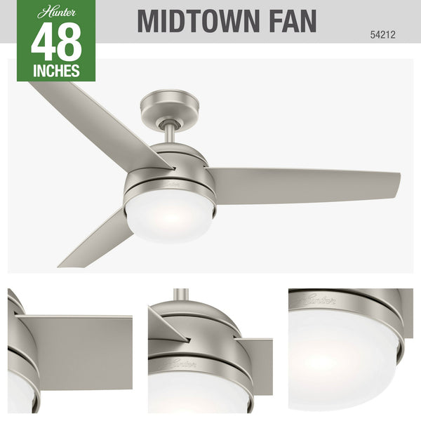 Midtown Ceiling Fan with Light by Hunter