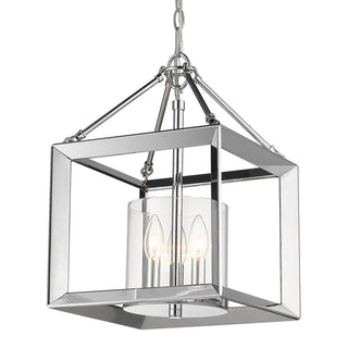 Buy chrome-with-clear-glass-glass Smyth Mini Chandelier by Golden