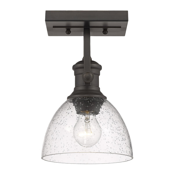 Hines Outdoor (Damp) Directional Semi-Flush Mount Light by Golden