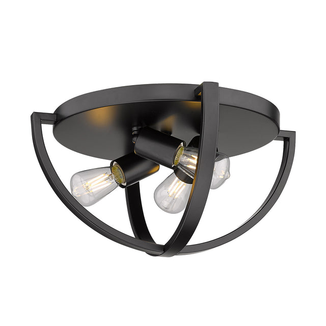 Colson Outdoor (Damp) Flush Mount Ceiling Light by Golden