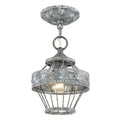 Ferris Outdoor (Damp) Semi-Flush Mount Ceiling Light by Golden