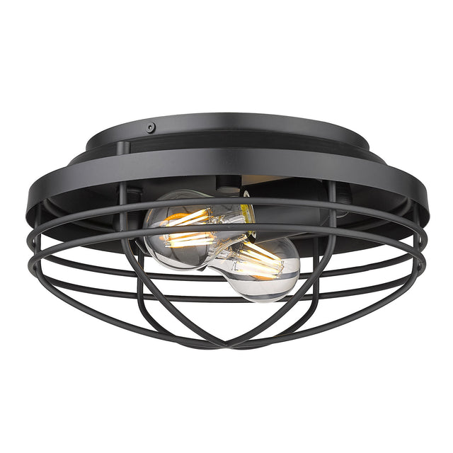 Seaport Outdoor (Damp) Flush Mount Light by Golden