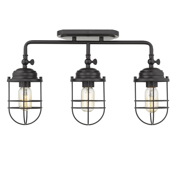 Seaport Outdoor (Damp) Semi Flush Mount Light by Golden