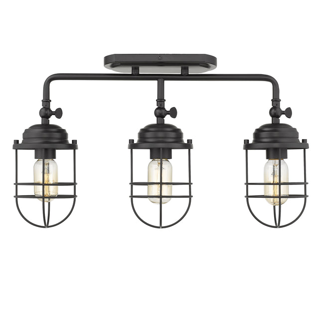 Seaport Outdoor (Damp) Semi Flush Mount Light by Golden
