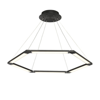 Buy brushed-black Lune Chandelier by W.A.C. Lighting